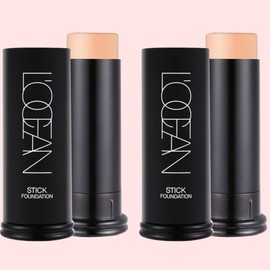 L'Ocean L’Ocean Stick Foundation 6g, No. 21 Light Beige, 2 pcs. / 로쎄앙 스틱파운데이션 6g, 21호 라이트 베이지, 2개