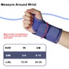 NuCamper Breathable Wrist Support Wrist Bandage with Metal Splint Stabiliser