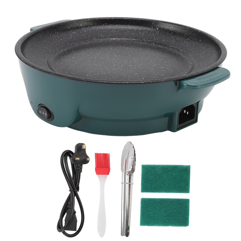 Electric Grill Pot 22cm Large Caliber Nonstick Multifunctional Electric Grill