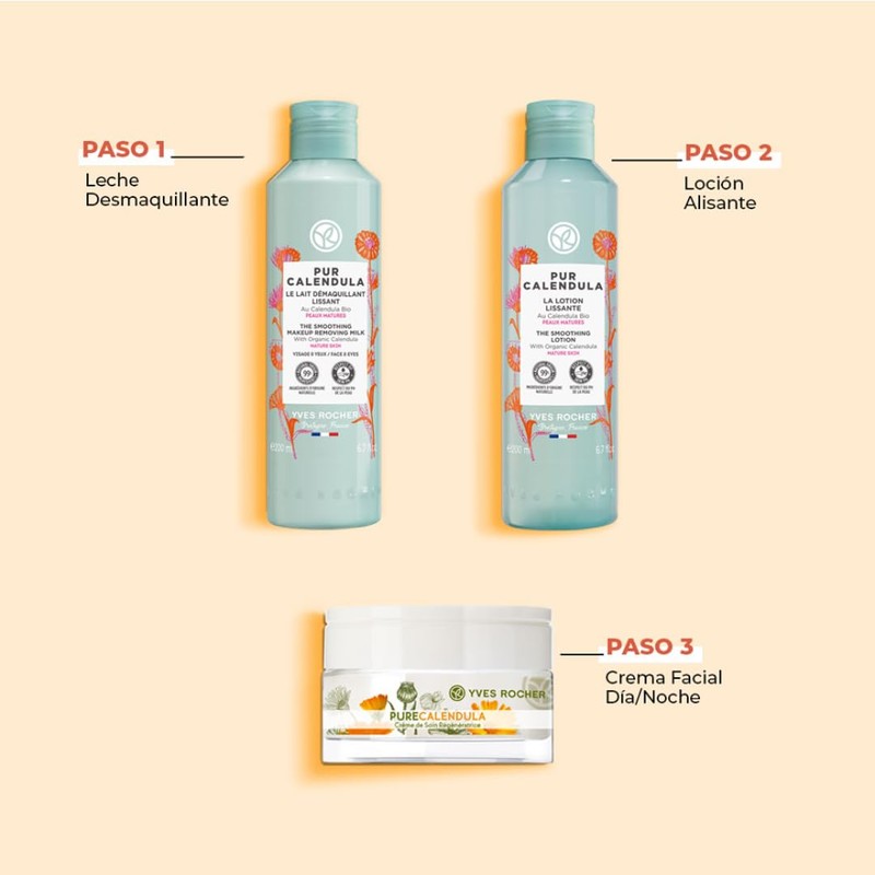 Yves Rocher DUO PACK PURE CALÉNDULA: 2 cremas faciales de