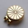 Chrysanthemum Crest Golf Marker Hat Clip Magnetic Attachment Ball Marker