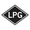 3.5-inch LPG Vinyl Sticker | Liquid Propane Gas Decal |