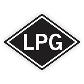 3.5-inch LPG Vinyl Sticker | Liquid Propane Gas Decal | Container Label | Vinyl Markers