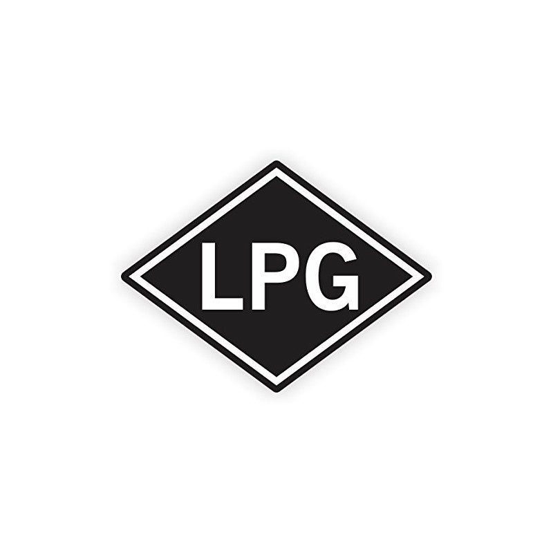 3.5-inch LPG Vinyl Sticker | Liquid Propane Gas Decal |