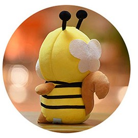 CASAGOOD Squirrel-Bee Stuffed Animal, Squirrel Wearing Bee Costume,Plushies Chipmuck Dressed as Cute Honeybee Funny Plush Toys Chipmuck for Kids Stuffed Animals Gift for Lover 10 Inch