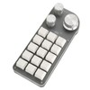 Programmable Keypad 15 Keys 3 Knobs Blue Switch Mechanical Memory