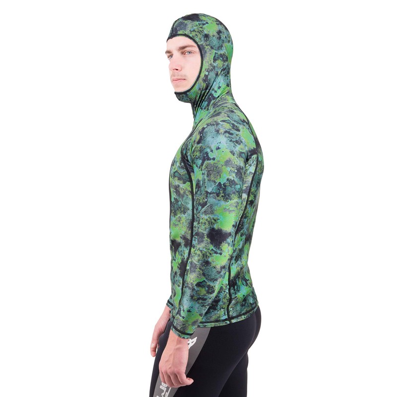 IST Hooded Spearfishing Rashguard with Loading Pad