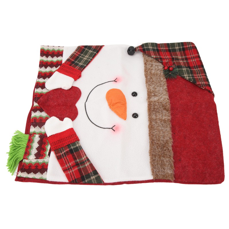 Xmas Dinner Chair Back Covers Easy To Install Soft Anti