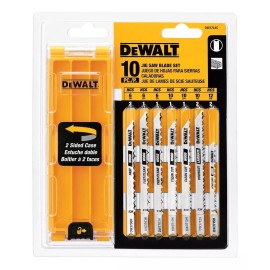 DeWalt Kit 10x Seguetas Hojas Sierra Caladora Dewalt Metal Madera