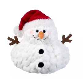 GANZ S'MELTS SNOWMAN WITH RED CAP 10" PLUSH