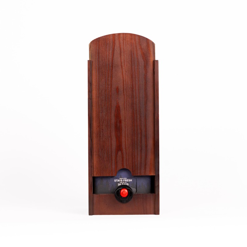 Rustic Roots Wooden Wine Box Dispenser - Box Wine Holder