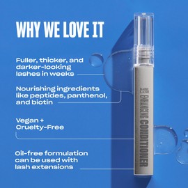 Babe Original Enhancing Lash Conditioner - Conditioning Lash Serum for Eyelashes, with Peptides and Biotin, 3mL