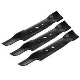 AEagle High Lift Mower Blade for GX20250 GY20568 for John Deere 48 inch Deck L120 L130 1948 2148 for Scotts L2048 L2548 for Sabre 3 Pack (Black)
