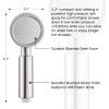 BRIGHT SHOWERS New High Pressure (1.8gpm) Handheld Shower Head With