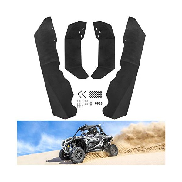 Kiwi Master Fender Flares Extensions Compatible for 2014-2022 Polaris RZR