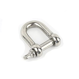 D Shackle M10 Heavy-Duty 304 Stainless Steel D Ring Shackle Used for Quick Connection of Chains and Wire Ropes,Heavy Structure,Vehicle Recycling,Transportation Shackle Lock