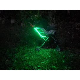 THIRD KIND® Stroller Lights Bike Lights Set of 2 LED Rechargeable Lights with Straps