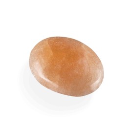 NKlaus Peach Selenite Palm Stone 5.8 x 4.7 x 2.4 cm - Handmade Peach Selenite Palm Stone, Ideal for Meditation and Spiritual Healing, Decoration for Energetic Cleansing and Harmonisation 16453