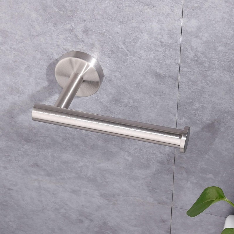 Towel Holders for Bathrooms Wall Mounted - 3 Set Silver