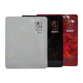 beautiful Sooryehan White Black Red Ginseng Mask 3 Types, 5 Sheets Pack, 1 / 수려한 화이트 블랙 레드 진생 마스크 3종 5매입, 1