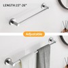 BESy Adjustable 15 to 26 Inch Single Bath Towel Bar