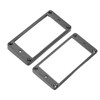 2Pcs Humbucker Pickup Ring Metal Mounting Frame Flat Bottom Replacement