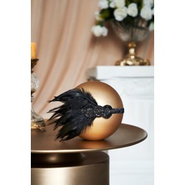 BABEYOND 1920s Headband Women's Gatsby Costume Accessories 20s Flapper Feather Headband