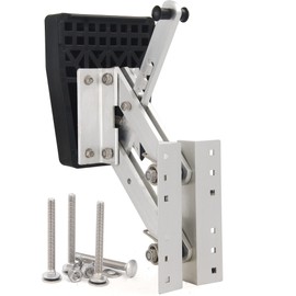 Mojiate Heavy Duty Outboard Motor Bracket - 7.5-20HP Capacity, Anodized Aluminium Marine Auxiliary Bracket for Powerboats & Yachts
