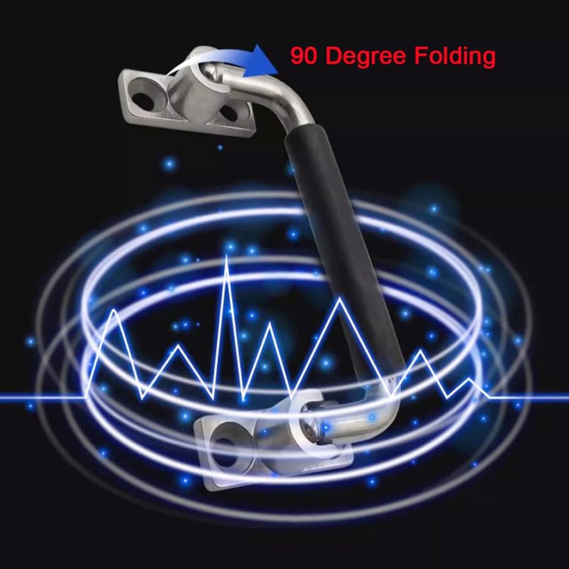 WZDXBQD 304 Stainless Steel Folding Handle 90 Degree Folding Solid