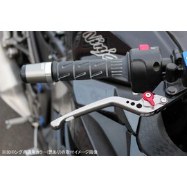 SSK Adjustable Lever 3D Long Lever Body Color: Matte Black Adjuster Color: Matte Red 1400GTR/CONCOURS14 2007-2016 ZZR1400 2006-2011 NINJA ZX-14R 2006-2018 (Does not fit High Grade) LVEM026BK-RD