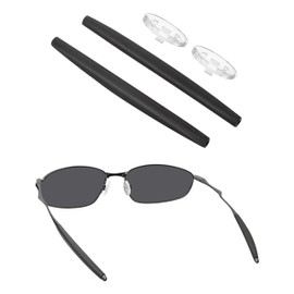 BlazerBuck - Ear socks and nose piece for Oakley whisker sunglasses, black