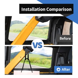 Voodonala for Ford Bronco Trunk Hook Interior Trunk Organizer Grocery Bag Hooks Compatible with Ford Bronco 2021 2022 2023 2&4Door Trunk Storage Hook -Black,1pc