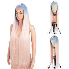 Style Icon 36” Super Long 13x4 Lace Wig Easy-360 Lace Frontal Wigs Free Part Lace Front Wigs with Baby Hair (36” Up Do, NT LAPU4/PINK26)