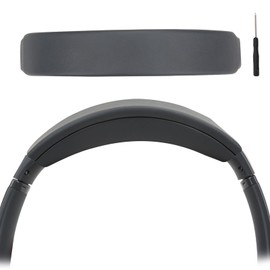 Protein Leather Headband Pad Compatible with Bose QC45 QC35 QC35 II Headphones (Dark Gray)