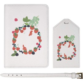 Azeeda 'Delicious Summer Fruits' Passport Cover & Luggage Tag Travel Set (PA00030702)