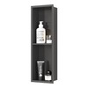 Qeke Stainless Steel Shower Niche 24" X 8", No Tile