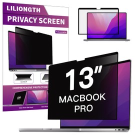 LILIONGTH Privacy Screen Compatible with MacBook Pro 13 Inch 2016-2022 (M1, M2), Laptop Privacy Filter Shield and Anti-Blue Light Protector (Model: A1708, A1706, A1989, A2159, A2251, A2289, A2338)