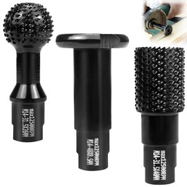 LBING Ball End Mill for Angle Grinder, M14, 115/125 mm, Woodworking Tool with Rasp Disc (3 Piece Set 115/125 mm)