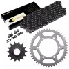 Caltric Black Drive Chain And Sprocket Kit for Kawasaki Ninja
