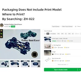 Kit de componentes de banda de goma de bolsillo DIY para impresora 3D: solo los accesorios no incluyen piezas impresas compatibles con X1/X1C/X1E/P1P/