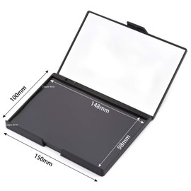 Allwon Leere magnetische Lidschatten-Make-up-Palette mit 15-teiliger klebender leerer Palette Metallaufkleber für Lidschatten-Lippenstift-Rougepuder