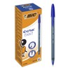 BIC Crystal Exact Fine Point Pens (0.7 mm) - Blue, Box