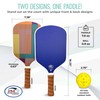 EGB USAPA Approved Pickleball Paddle w/Neoprene Cover – Lightweight Fiberglass,