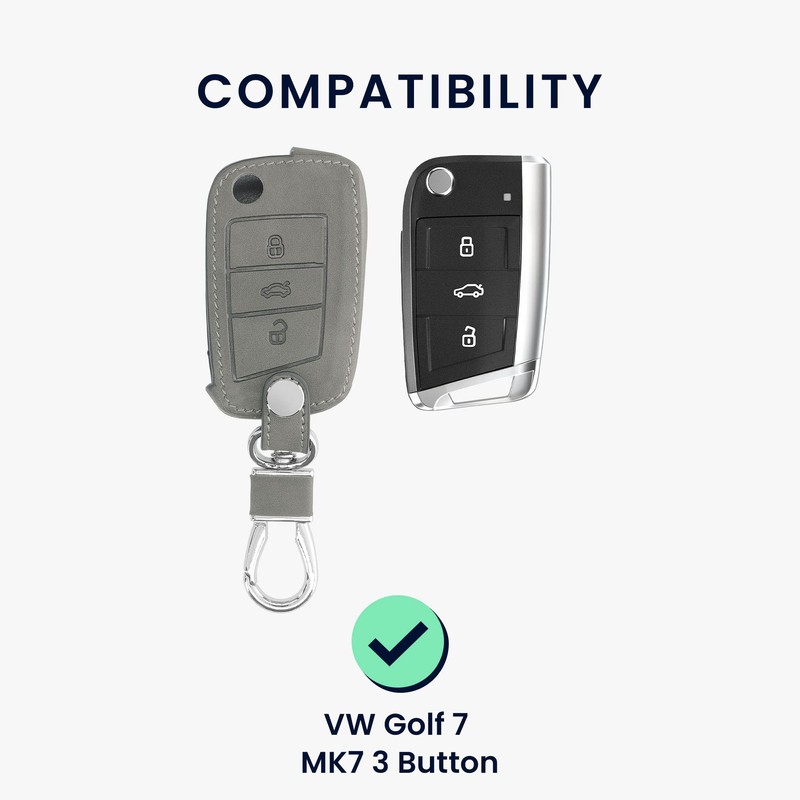 kwmobile Car Key Case Compatible with VW Golf 7 MK7