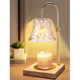 zmzdp Candle Warmer Lamp with Timer, Adjustable Height Candle Warmers for Jar Candles Electric Warm Light Lamp Mothers Day Gifts for Mom Womens Birthday Gifts (with 2 Bulbs) (Flared)