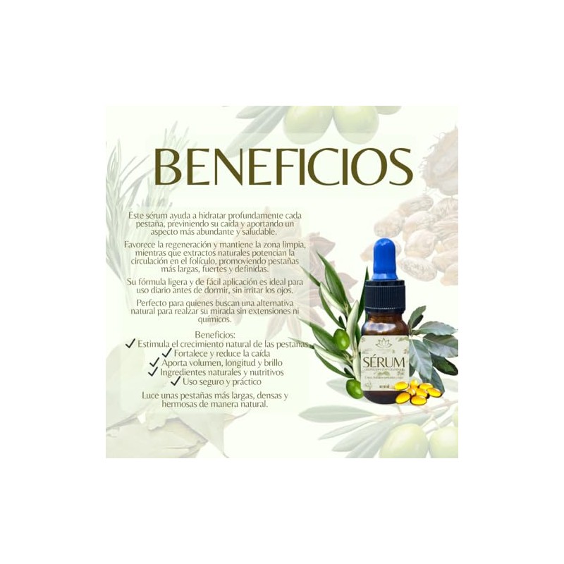 Serum ozonizado con vitamina E para pestañas y cejas fortalecedor