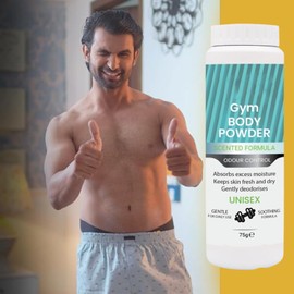 YSAMAX Gym Body Powder 75g, Absorb Moisture and Reduce Friction, Long-Lasting Effectiveness, Reducing The Chances of Irritation, Pleasant and Hygienic (4PCS)