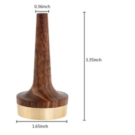 Wooden Ring Holder For Jewelry, Finger Jewelry Display Stand with brass bass, Ring Organizer, Wedding Ring Holder for Jewelry Engagement, Anniversary Wedding night stand