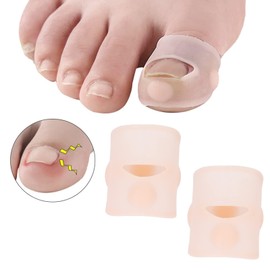 1 Paar eingewachsene Zehennagel-Korrektor, elastische Silikon-Zehennagel-Klammer, Schmerzlinderung Paronychie-Korrekturwerkzeug, gesunde Nägel Zehennagel-Korrektur-Patch für Männer und Frauen