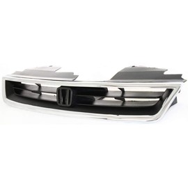 FITRITE AUTO PARTS New Front Grille For 1996-1997 Honda Accord, Sedan, Wagon, Coupe,4 Cylinder Engine, Made Of Plastic HO1200136 75101SV4902